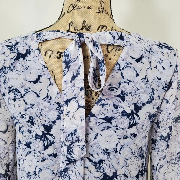 BCBGENERATION Women's Regular Pleated Tie Back Shift Dress Floral Size XS - Picture 15 of 15